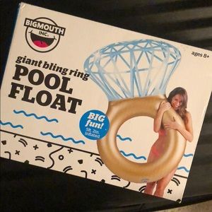 Giant Bling Ring Pool Float